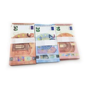 Forniture per feste 2022 banconote di denaro falso 5 10 20 50 50 dollari di euro del bar giocattolo realistico Copia di valuta film moneta fauxbillillets4540967hslj39un