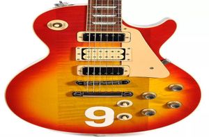 PeTownShend Cherry Sunburst Flame Maple Electric Guitar 9 Deluxe 3 Pickups Dwa mini humbuckers Pickups 2 Mini przełącznik Switch5523553