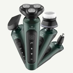 Blades Electric Shavers for Men Waterproof Electric Trimmer Razor Wet & Dry Use Rechargeable Battery Rotary Shavers Machine Shaving