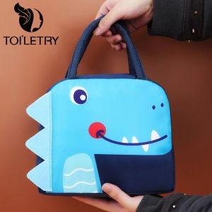 Torby 3D Cartoon Animal Lunch Bag dla dzieci urocza torba na lunch Izolacja termiczna School Lunch Box Storage Bags na zewnątrz torba piknikowa Nowa