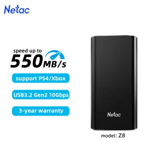 NETAC外部SSD 2TB 1TB 500GB 250GBポータブルSSD SATA外部ハードドライブUSB 3.2タイプCソリッドステートハードディスクラップトップ用ハードディスク