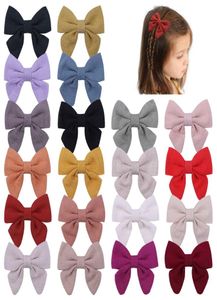 Princess Bow Hair Clips for Girls Barrettes Baby Kids Ploth Hairpins Toddler Bowknot Clippers Crianças Acessórios para cabelos de cabeceira S8708841