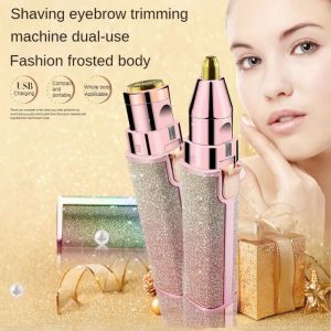 Clippers Mini Portable 2 in1 Facial Hair Remover bezbolesny elektryczny Trimmer Brwi Canmover z naładowaniem USB Epilator dla kobiet