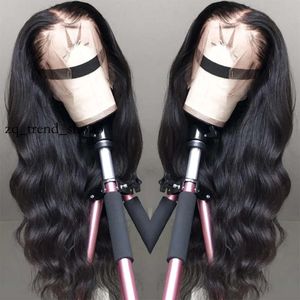 Lace Front Wigs Natural Baby Hair 4x4 Body Wave 4x4 Lace Closure Human Hair Wigs 28 34 40inch Omber Pre-plucked Human Hair Seamless Natural 52