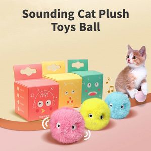 猫のおもちゃスマートインタラクティブボールキャットニップトレーニングおもちゃのペット猫のために遊んでいる子猫キティスクイーキーサプライ製品240410