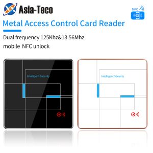 Porta di controllo RFID 13,56 MHz Dual Band Wiegand Slave Reader Smart Credit Credit Credit Mobile NFC Reader NFC Pattern Pannello Metal Ultra Shin