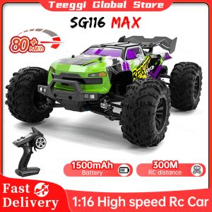 カーZLL SG116 MAX/PRO 4WD RC CAR 1:16高速RCオフロードカー80km/hまたは40km/hブラシレスモーターリモートコントローラーおもちゃ