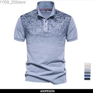 Мужские рубашки нового дизайна градиент хлопковая рубашка мужская рубашка для летней рубашки мужская мужская рубашка YQ240422