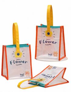 10 pezzi in PVC sacchetti regalo trasparenti sacchetti di gelatine estate borse da viaggio per pranzo spalla spiaggia per le borse impermeabili m9cg#
