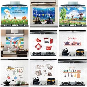 Wall Stickers Kitchen Oilproof Antifouling Home Decor Waterproof Self Adhesive Wallpapers Cabinet Stove Tiled Decal