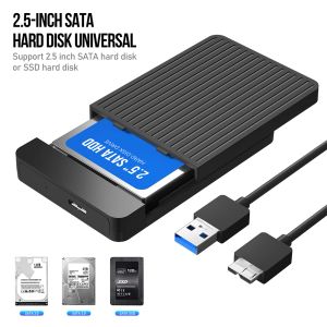 Custodia da 2,5 pollici USB3.0 Case HD esterno Case HD ESPERNO CACCOLA DA USB a SATA Drive Drive Box Pocket per HDD 2 5 Adattatore per notebook SSD