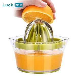 Juicadores 4 em 1 citrus limão laranja manual manual multifuncional espremolador de frutas com medição de copo de copo de medição embutido Separador de ovos