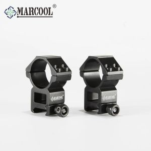 SCOPES MARCOOL 2pcs Funzionamento a caccia di marcia anello per diametro da Dia 25,4/30 mm 11mm 20 mm Monte tattica tattica di binario ingo