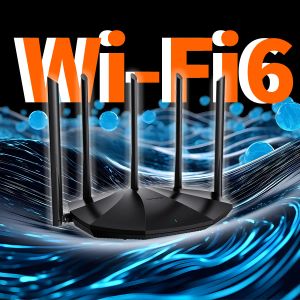 Yönlendiriciler Tendez WiFi6 Gigabit Yönlendirici WiFi AX1500 Çift Bant Kablosuz IPv6 AP Köprüsü Ev Kapsamı 802.11ax Internet Extender Sinyal Booster