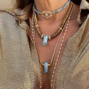 Necklaces 2024 new Exquisite Choker Earrings Delicate Luxurious INE Jewelry Gift Bijoux Freshwater Pearl Statement Chiara Necklace Women