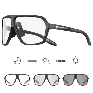 Outdoor Eyewear SCVCN Fahrrad Radfahren Sonnenbrille Männer Road Pochromic Gläses UV400 Fahrradbrillen Sportarten