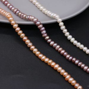 Stränge natürliche Süßwasserperlperlen Hochqualität 36 cm Stanze Lose Perlen DIY Frauen elegantes Halskettenarmband für Schmuckgeschenke