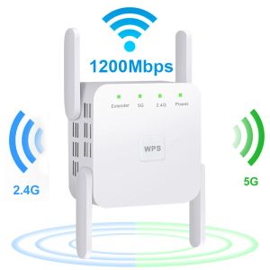 Routers 5G Repetidor Wifi Repeater Extender Booster 2.4G Roteador WiFi Amplifier 300/1200Mbps Signal Router Long Range Extender Dual