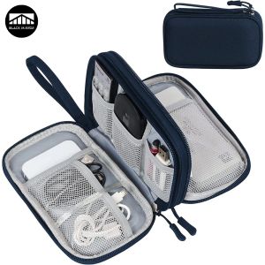 Väskor Travel Organizer Electronics Accessories Organizer Portable Waterproof Double Layers Lagring för kabel hårddisk Power Bank