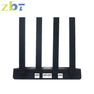 Roteadores zbt roteador de banda dupla wifi6 wifi sem fio wifi 1800mbps ddr3 256mb flash 16mb 2*porta gigabit 1 wan 2 lan wifi 6 roteador