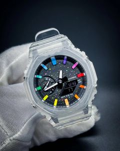 Sports Men's Quartz Watch 2100 Watch Kolor Pełny funkcja czas LED LED DUŻE DIL DEL OAK Seria