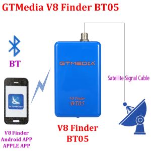 Ricevitori Nuovo Gtmedia V8 Finder BT05 DVBS2 Supporto Finder satellitare Android e Sistema iOS 1080p Blueteeth BT SAT Finder Lion Battery