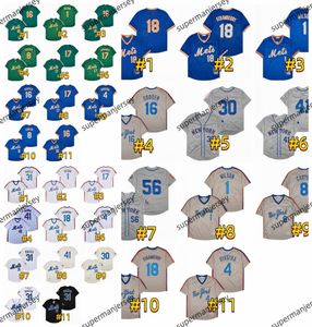 Винтаж Дэвид Райт 2000 World Series Mets Baseball Jersey Mike 31 Piazza Robin Ventura Jose Reyes Edgar Alfonzo Том Сивер Флойд Гари Картер Дэррил Обратный