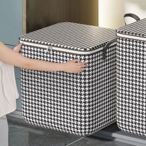 Taschen Nicht gewohnt Quilt Storage Box Organisatoren Aufbewahrungstasche Haushalt große Kapazität Kleidung Hosen Klapperschrank faltbarer Behälter