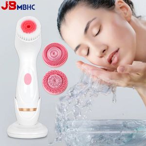 Scrubbers ansiktsrengöringsborste Sonic Face Rotating Cleansing Brush Galvanica Facial Spa System kan djupt rena och ta bort hudormar