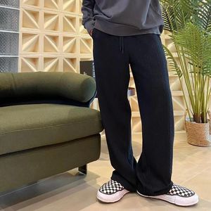 メンズパンツ2024SS 1：1ニットブレンドファブリックドローストリングデザインカジュアルY2K衣服ズボンストリートウェア衣料品技術