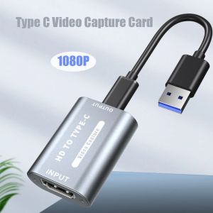 Lens Typec Coverse Capture Card Hdmicabatible на USB 1080p HD -запись для игр для PS4/5 Switch