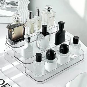 Organizzazione Scaffale per profumi desktop a 3 livelli Organizzatore di cosmetico per profumi per il display per le bambole per la cucina Organizzatore di condimento da cucina