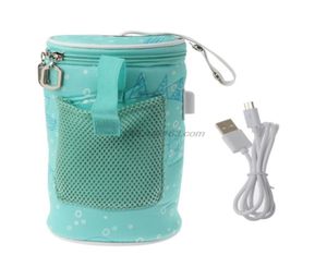 Aquecedor de mamadeira USB Aquecedor de bolsa isolada Viagem Cup portátil em aquecedores de carro Bolga de termostato de leite quente para ração nascida 2205122042774