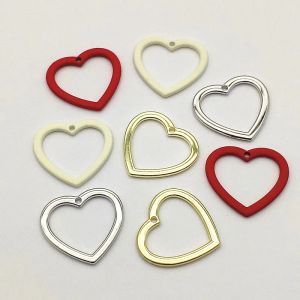 Necklaces New Arrival! 24x22mm 100pcs Zinc Alloy Pendants Heart Charm For Handmade Necklace/Earrings DIY Parts Jewelry Findings&Components