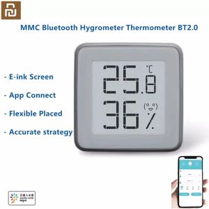 Control 2020 New MMC EInk Screen Smart Bluetooth Thermometer Hygrometer BT2.0 Temperature Humidity Sensor Work With Smart App