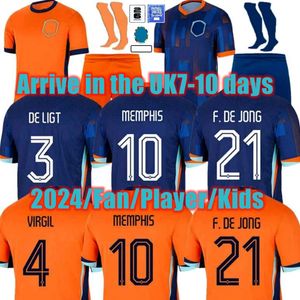 24 25 Euro Cup Netherlands MEMPHIS European Cup 24 25 Holland Club Jersey JONG VIRGIL DUMFRIES BERGVIJN 2024 KLAASSEN BLIND DE LIGT Men Kids Kit Football