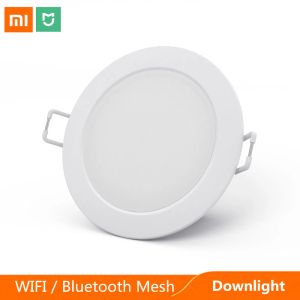 Kontroll Xiaomi Mijia Smart Downlight WiFi / Bluetooth Mesh Compatible App Remote Control med Mi Home White / Warm LED -tak ner ljus