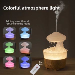 Humidifiers Home>Product Center>Rain Shower Humidifier>Electric Aroma Diffuser>Rain Cloud Odor Desktop Relaxation Water Drop Sound Color Night Light Y240422