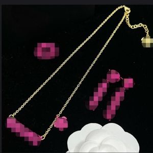 Ny Fashion Basilisk Medusa harts halsband hängar armband studörhänge set mässing färg emaljplätering damer designer smycken260p
