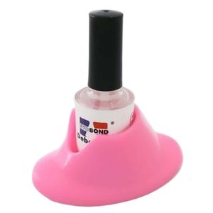Attrezzatura per nail art in silicone in gomma rosa nail art manicure polacco supporto per supporto per sedile utensile soporte inclinado para esmalte de manicura nail art de goma