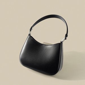 2024 spring summer new baguette bag women's light luxury cowhide armpit bag fi ins niche design shoulder bag 19Yk#