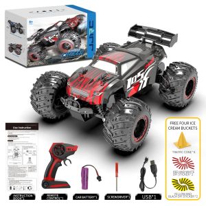 Car JJRC Q105 1:18 Auto telecomandata ad alta velocità 2,4 GHz Double Motors Drive Climbing RC Off Road Drift Vehicle Auto a LED LED LED