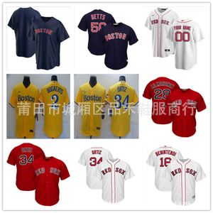 Jerseys de futebol Red Sox #34ortiz50 #Betts