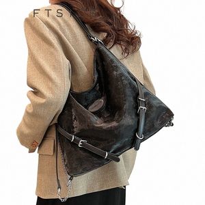 Bola de fivela de fivela de fivela da esquerda para mulheres para mulheres 2024 Retro vintage feminino coreano Fi Bolsas de bolsa de axilia 18cq#