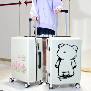 Mulheres de bagagem de carry-ons Novo mala durável de 20 