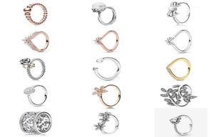 Kakany 100 925 Sterling Silver Daisy Ring Rose Gold Princess Westbourne Pierścień Oryginalna moda na prezent wakacyjną biżuterię186538254457764