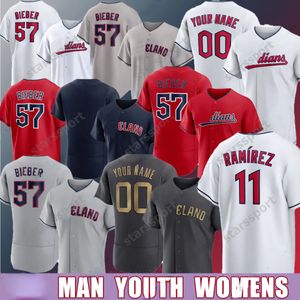 2023 Jose Ramirez Guardians Custom Jersey Cleveland 48 Emmanuel Clas 38 Steven Kwan 0 Andres Gimenez 22 Josh Naylor 1 AMED ROSARIO 57 SHANE BIEBER CUSTOM BASEBALL