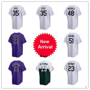 Colorado Custom Rockies Beyzbol Formaları Charlie Blackmon Kris Bryant 46 Nick Mears 61 Justin Lawrence 43 Anthony Molina 47 Cal Quantrill Victor Vodnik