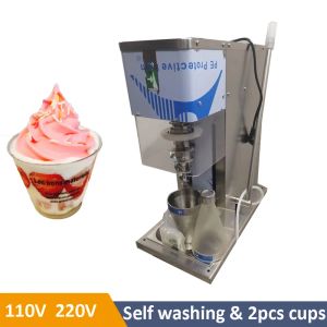 Tillverkare frys frukt yoghurt glass virvel mixer mixer äkta glass maker frukt glass mixer mixer maskin