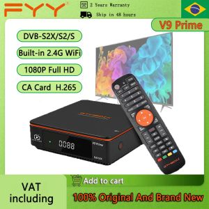 Ricevitori GTMedia V9 Ricevitore TV satellitare Prime 1080p HD DVBS/S2/S2X Decodificatore H.265 Bulitina 2.4G Slot Card WiFi CASS
